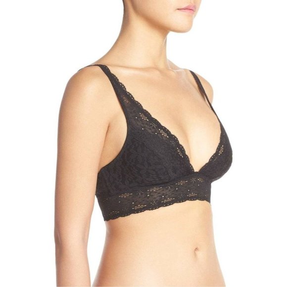 WACOAL Halo Soft Unpadded Lace Wireless Convertible Bra Black #811205 32 NEW - Picture 2 of 12